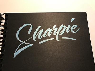 Sharpie brush brushscript handwritten markers