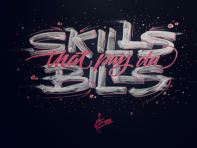 Skills ‘n Bills brush and ink brush calligraphy brush lettering brush script hand lettering handwriting