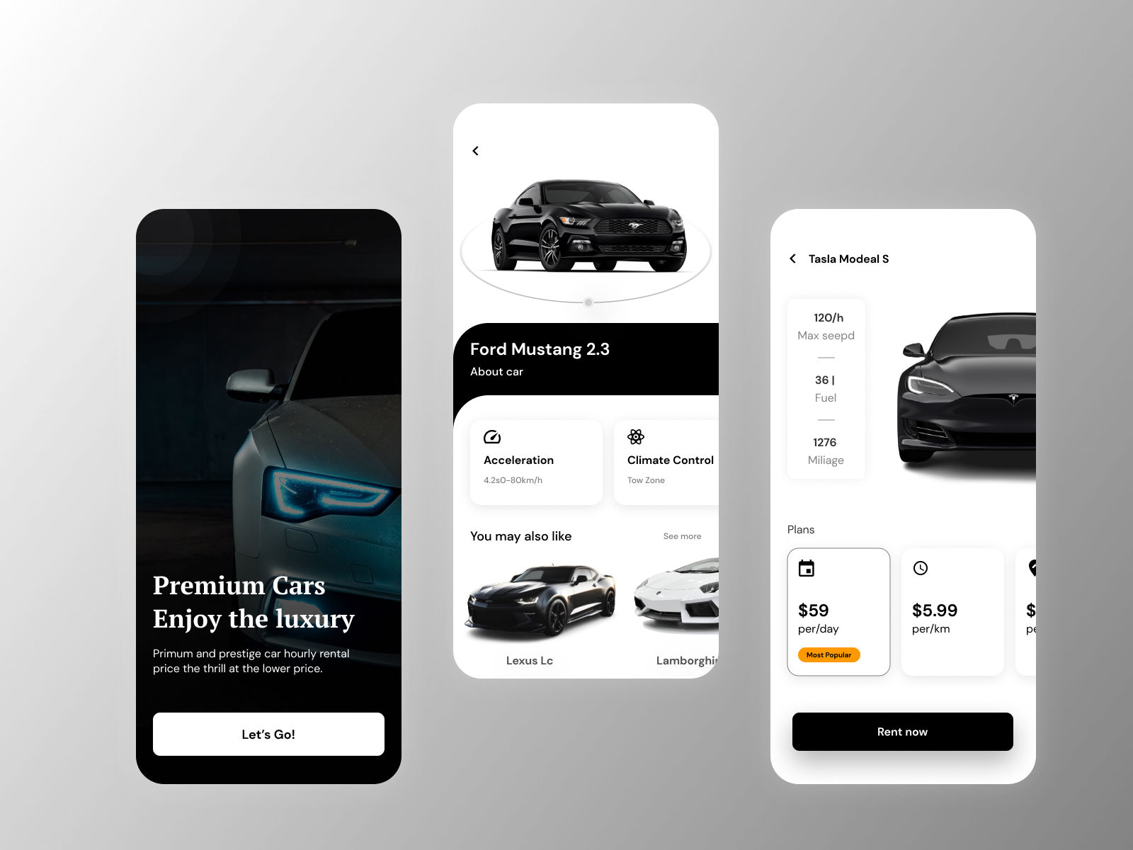 Car Rental App by Dhruvik Lathiya on Dribbble