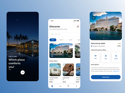 Hotel Booking for Mobile App booking app design figma hotelapp ui ux