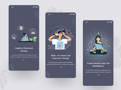 Onboarding of Therapy app