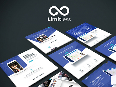 Limitless - Massive set of layouts and UI components for Sketch clean ecommerce kit landing modern multipurpose page sketch startup ui ux website