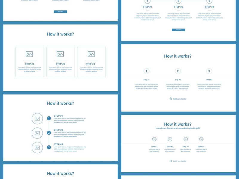 Wireframe UI Kit for web design projects by UI Design Resource on Dribbble