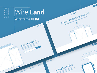 Wireframe UI Kit design ecommerce landing page multipurpose sketch startup template ui ui kit ux web website wireframe