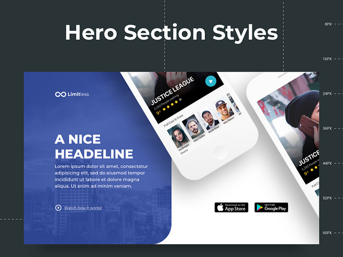 Header Styles Collection by UI Design Resource on Dribbble