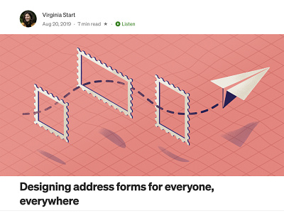 Shopify UX Editorial — Address forms for everyone, everywhere branding design editorial illustration shopify ux vector