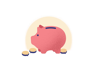 Piggy Bank Animation after effects animation design illustration illustrator motion motion graphics pig shopify ux vector