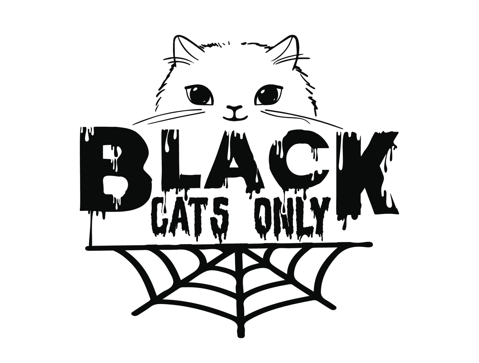 Black Cats only by Heritageartist on Dribbble