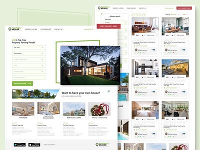 Property Broker Website UI Design