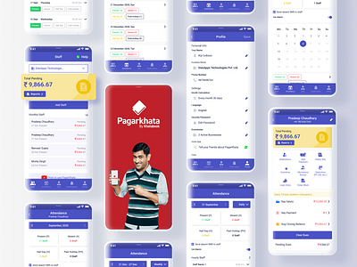 Salary Management App branding design development illustration logo logo design mobile app design salary management app ui design ux design website design