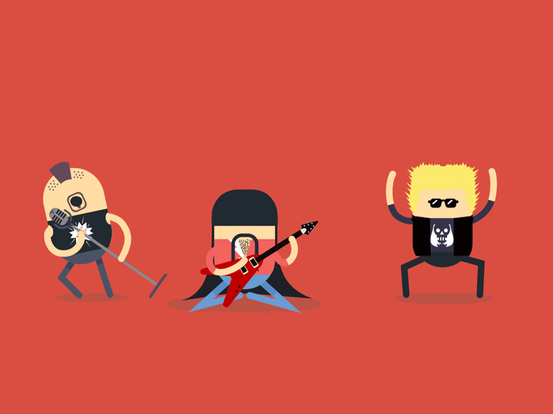 Rockers animation motion motion design motion graphics gif