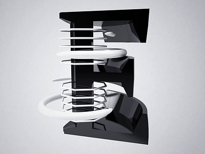 E 36 days of type 3d 3d design c4d cinema4d e