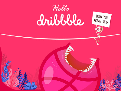 Hello Dribbble designers dribbble dribbble best shot hello illustration