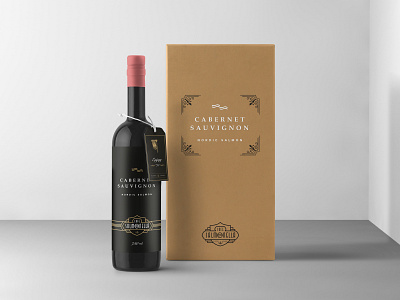 ASOUE: Cafe Salmonella Wine Bottle Design
