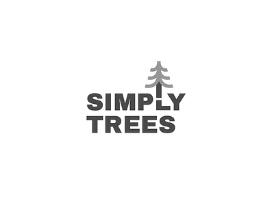 Simply Trees logo logo design trees typography wordmark