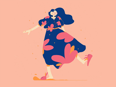 🌺 character design dress flower illustration photoshop