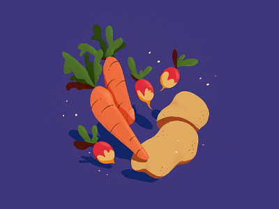 🥔🥕 carrot design illustration photoshop potato vegetables