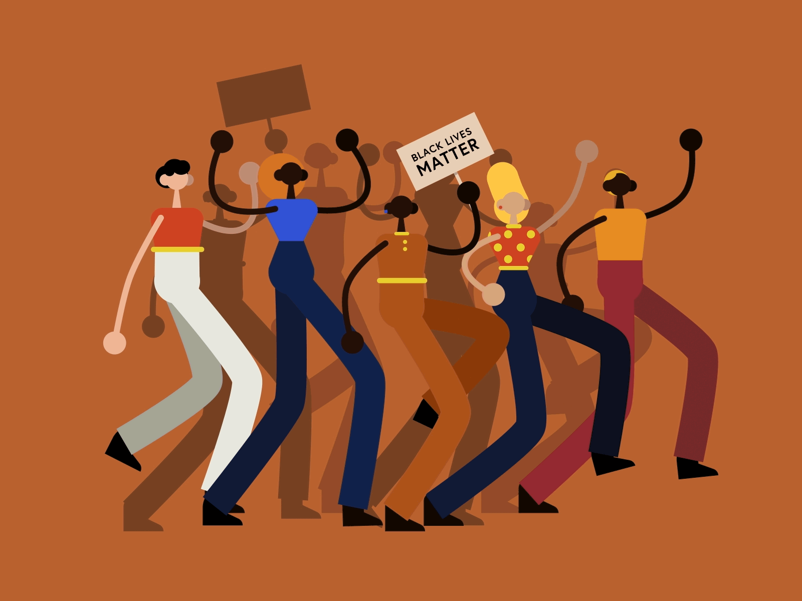 ✊🏿✊🏾✊🏽✊🏼✊🏻 animation blacklivesmatter blm design gif illustration loop motion photoshop