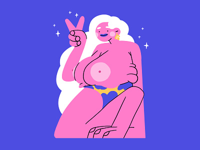 ✌️ body body positive character design girl illustration photoshop woman