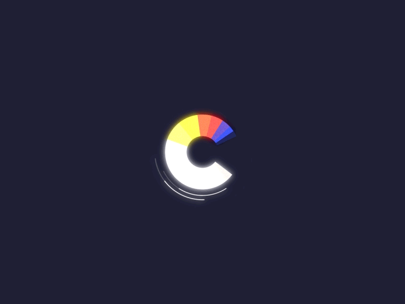 Ring Of Colours animation blue circle colours design gif glow loader motion vector