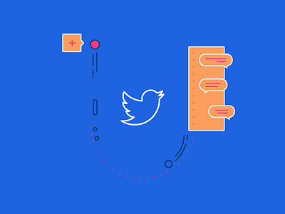 Tweet tweet bright design frame style styleframe tweet twitter vector