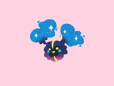 ⭐️ Nebby ⭐️ character cosmog design happy illustration nebby pkmn pokemon space sparkles