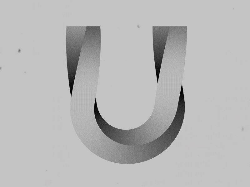 U after effects c4d letters u