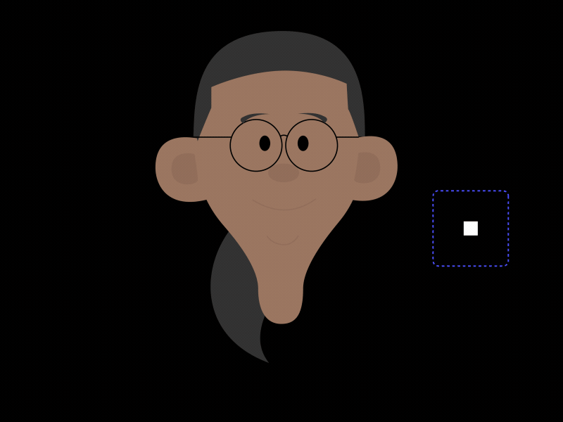 Face rig / WIP character animation joysticks n sliders