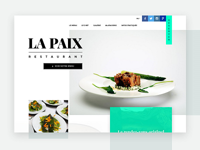 Starred restaurant website