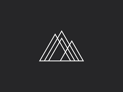 Mtns black and white clean creative cold illustrator line work mark minimal mountains simple snow vector west