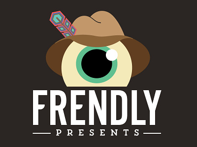 Frendly Presents branding character design identity logo music snowboarding typography