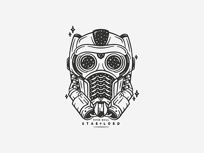 Star Lord adobe design guardians of the galaxy icon illustration illustrative illustrator marvel peter quill space star lord stars