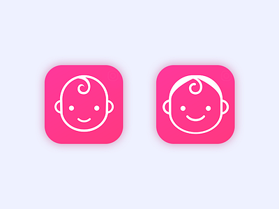 Baby App Icon app baby child health icon ios iphone logo photo pink toy