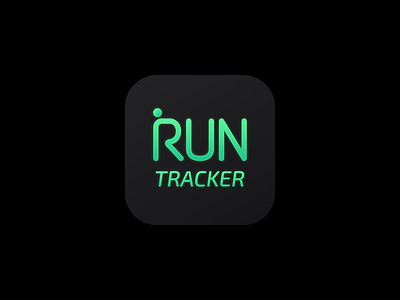 Running App Icon 4 app black distance fast fitness icon iphone run running tracker workout