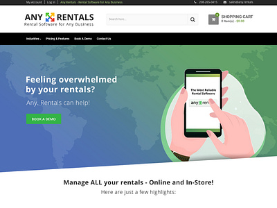 Rental Software PSD Design