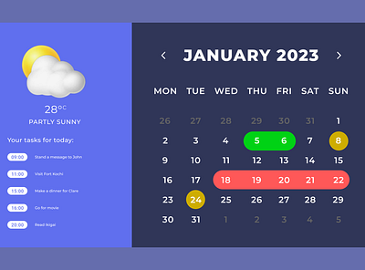 Day 038 app calendar design design challenge figma illustration product design ui website