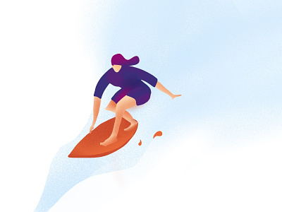 Surfing Girl character digital arts drawing graphicdesign illustration