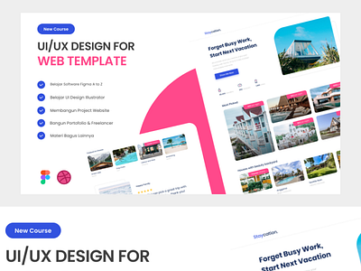 Thumbnail Web Template design figma pink template ui uiux ux web webdesign webtemplate