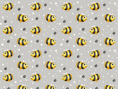 Happy Bee Print characterdesign cutedesign design graphic design illustration prints procreate vector