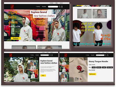 Clothing Website Design adobe clothing clothing web design design minimal shop ui ux web website design