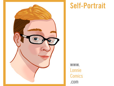 Self Portrait dyed glasses hair orange photoshop self portrait smile