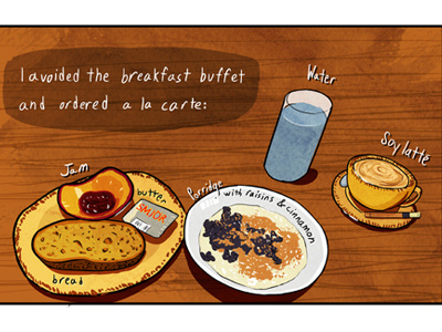 Breakfast in Iceland breakfast cartoon comic iceland illustration panels photoshop wacom