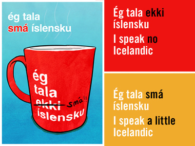 Ég Tala Smá Íslensku icelandic illustration mug