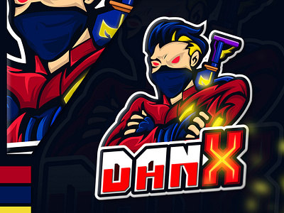 DANX GAMING - MASCOT LOGO