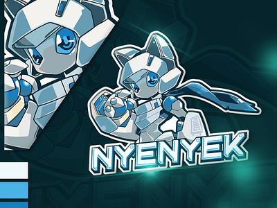 NYENYEK GAMING - MASCOT LOGO design esport gaming gaming logo illustration logo