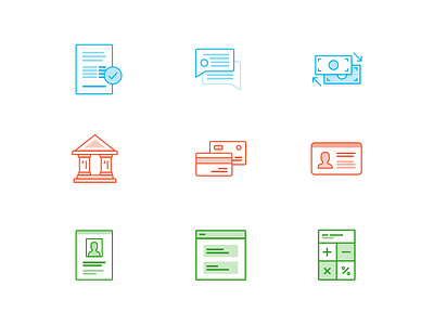 More Finance Icons! bank document finance icon