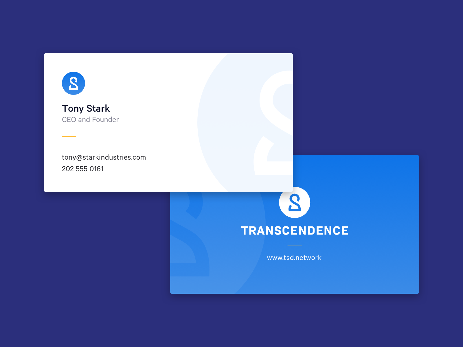 Transcendence - Business Cards by George Hatzis on Dribbble