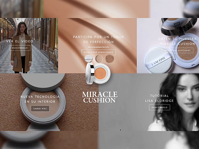 Miracle Cushion Website Campaign cosmetics make up website