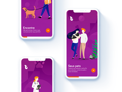 Onboarding Bichorama app bichorama design mobile mobile app mobile design pet adoption pet app pet care ux