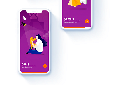 Onboarding Bichorama app bichorama design mobile mobile app mobile design pet adoption pet app pet care ux